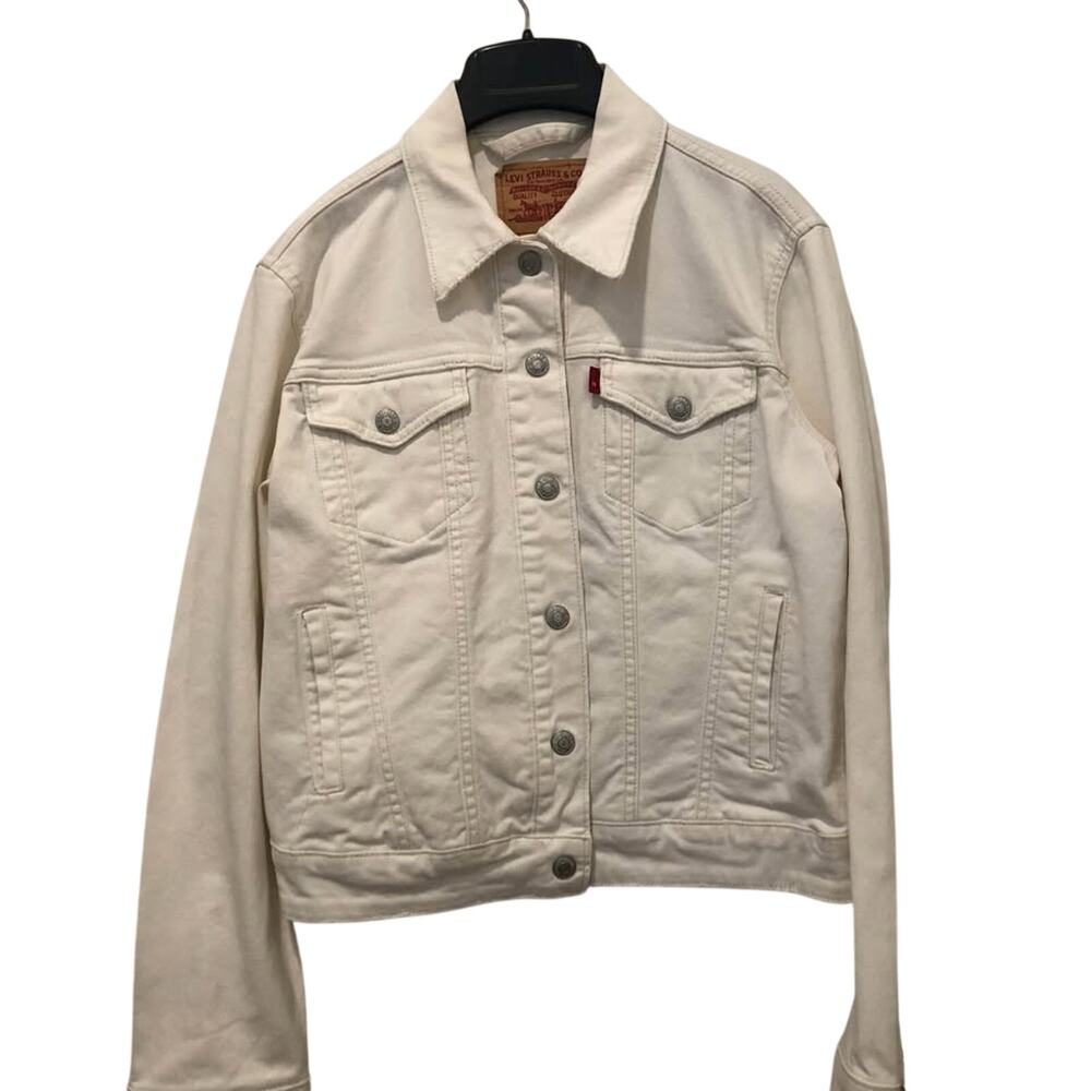 Levi’s Original Trucker Denim Jacket in White - Size Medium